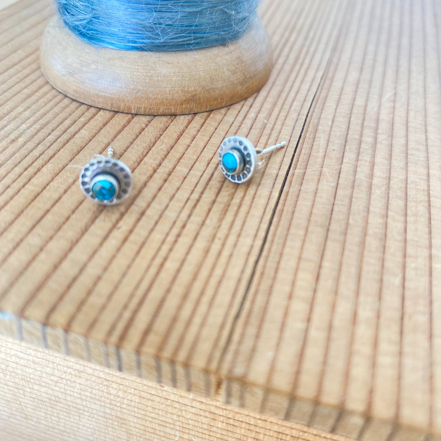 Tiny Turquoise Studs