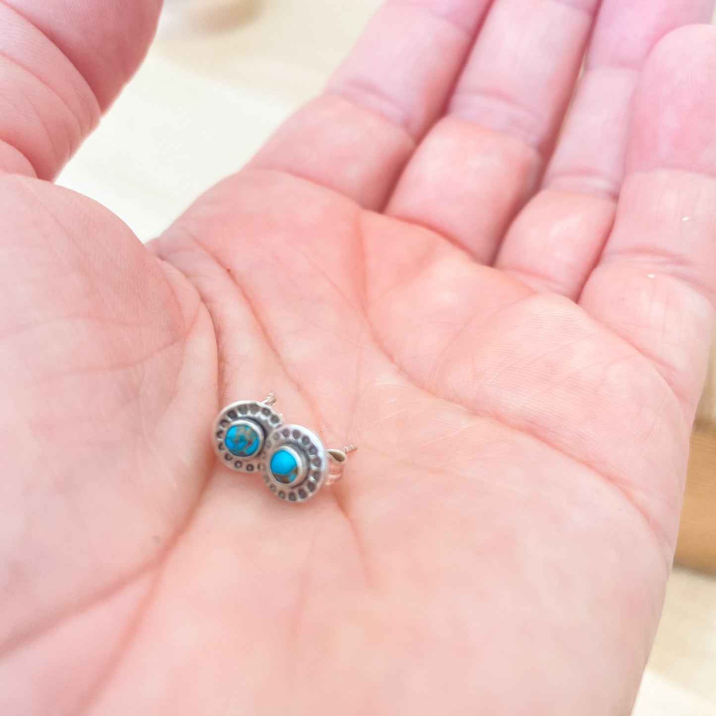 Tiny Turquoise Studs