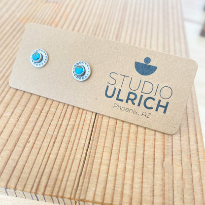 Tiny Turquoise Studs